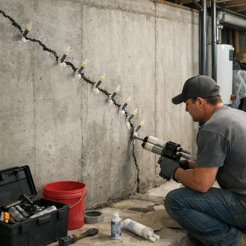 Basement Wall Crack Repair Richland Hills